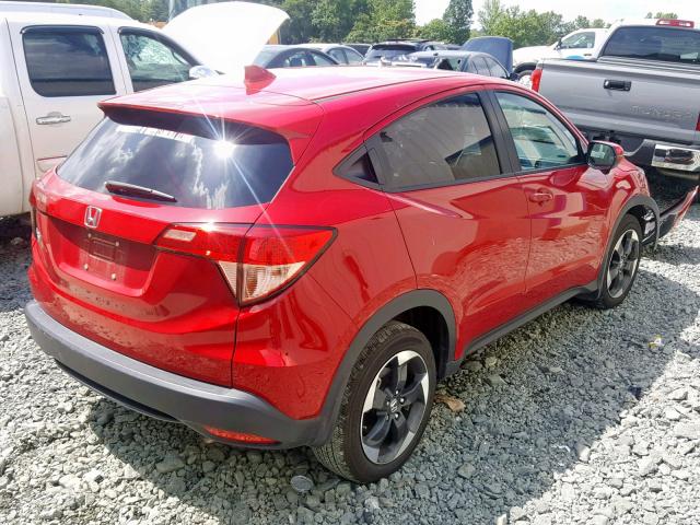 3CZRU5H58JM716257 - 2018 HONDA HR-V EX RED photo 4