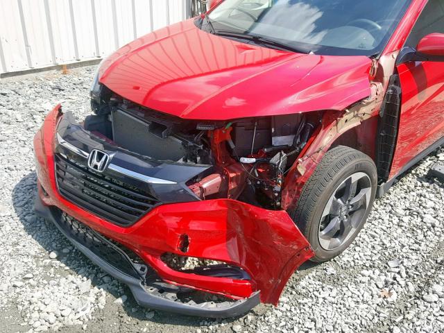 3CZRU5H58JM716257 - 2018 HONDA HR-V EX RED photo 9