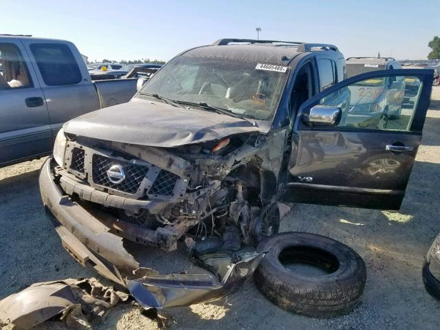 5N1AA08C68N622502 - 2008 NISSAN ARMADA SE CHARCOAL photo 2