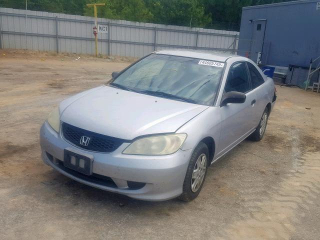 1HGEM22144L078637 - 2004 HONDA CIVIC DX V SILVER photo 2