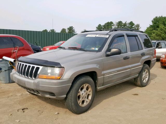 1J4GW58S0XC634881 - 1999 JEEP GRAND CHER GRAY photo 2