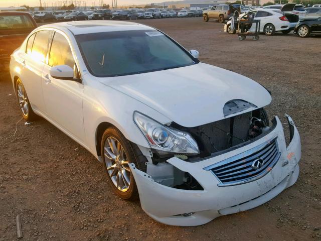 JN1CV6AP4DM712929 - 2013 INFINITI G37 BASE WHITE photo 1