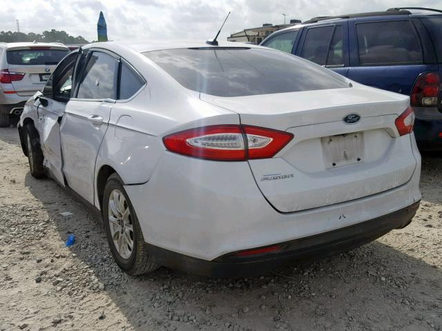 3FA6P0G79FR181851 - 2015 FORD FUSION S WHITE photo 3