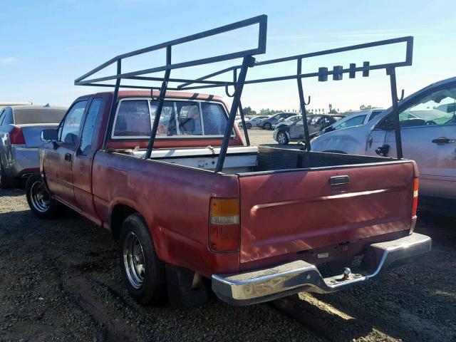 JT4RN93P7K0003843 - 1989 TOYOTA PICKUP 1/2 BURGUNDY photo 3