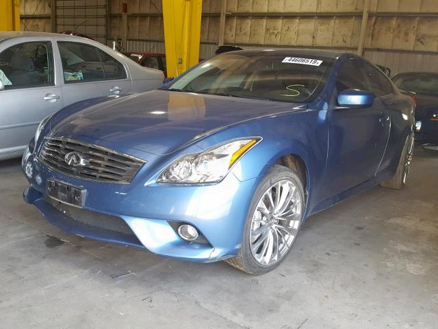 JN1CV6EL2CM471913 - 2012 INFINITI G37 BLUE photo 2