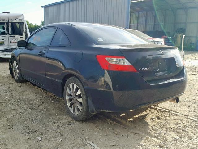 2HGFG12989H536423 - 2009 HONDA CIVIC EXL 黑色 照片 3