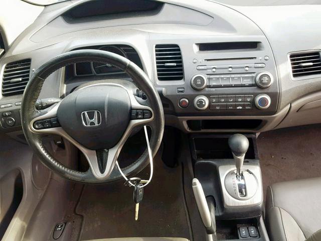 2HGFG12989H536423 - 2009 HONDA CIVIC EXL 黑色 照片 9