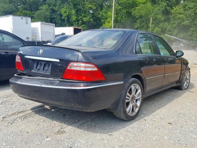 JH4KA96644C005632 - 2004 ACURA 3.5RL BLACK photo 4