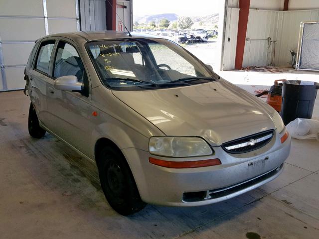 KL1TD62684B156911 - 2004 CHEVROLET AVEO GRAY photo 1