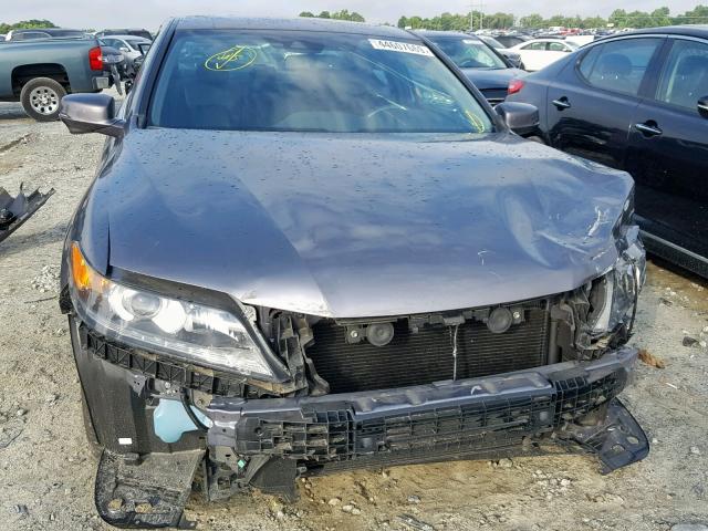 1HGCT2B80FA009000 - 2015 HONDA ACCORD EXL GRAY photo 9