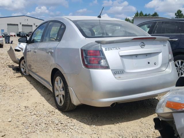 3N1AB6AP4AL710152 - 2010 NISSAN SENTRA 2.0 SILVER photo 3