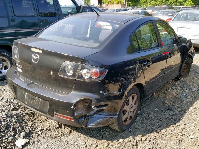 JM1BK12G181184650 - 2008 MAZDA 3 I BLACK photo 4