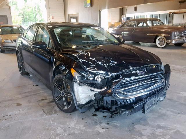 3FA6P0HD1ER286046 - 2014 FORD FUSION SE BLACK photo 1