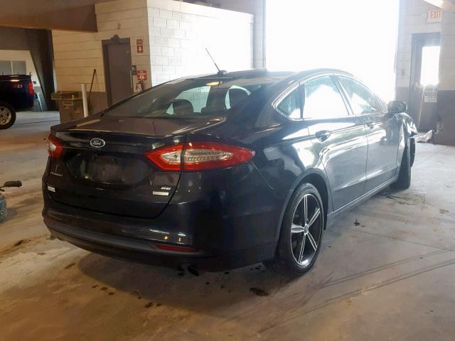 3FA6P0HD1ER286046 - 2014 FORD FUSION SE BLACK photo 4