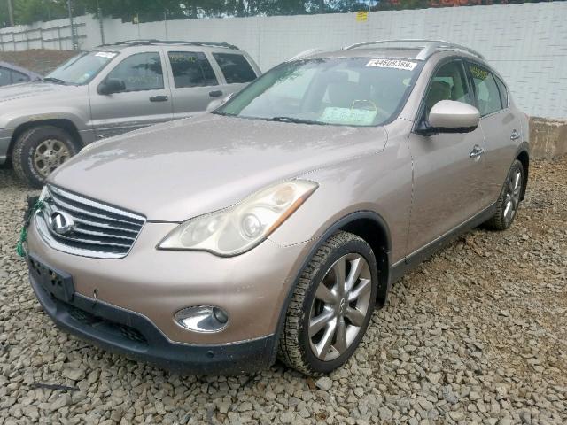JNKAJ09F28M359653 - 2008 INFINITI EX35 BASE TAN photo 2