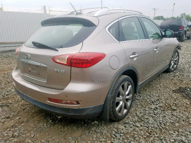 JNKAJ09F28M359653 - 2008 INFINITI EX35 BASE TAN photo 4