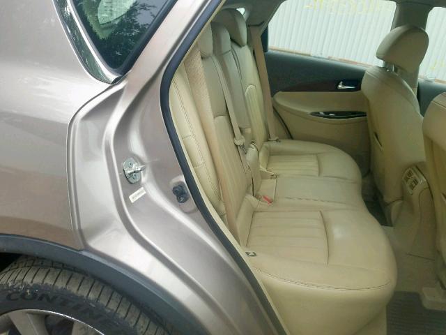 JNKAJ09F28M359653 - 2008 INFINITI EX35 BASE TAN photo 6