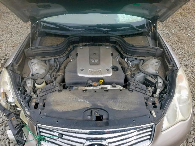 JNKAJ09F28M359653 - 2008 INFINITI EX35 BASE TAN photo 7