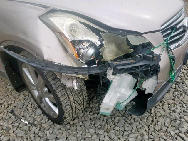 JNKAJ09F28M359653 - 2008 INFINITI EX35 BASE TAN photo 9