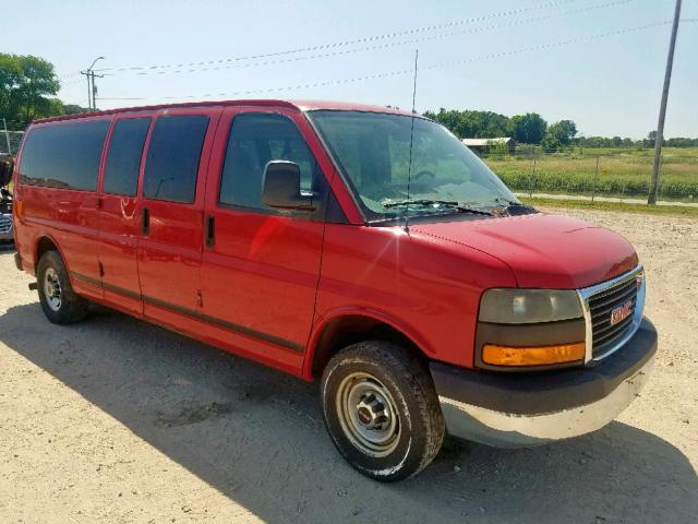 1GJHG39K691112077 - 2009 GMC SAVANA G35 RED photo 1