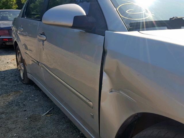 1G1ZU57N07F138311 - 2007 CHEVROLET MALIBU LTZ ნაცრისფერი ფოტო 9