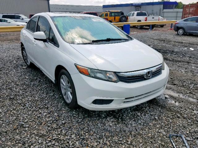 2HGFB2F9XCH500884 - 2012 HONDA CIVIC EXL 白色 照片 1