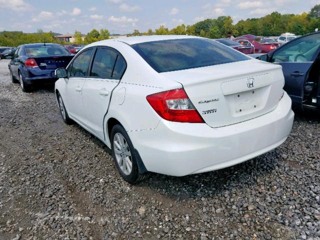 2HGFB2F9XCH500884 - 2012 HONDA CIVIC EXL 白色 照片 3