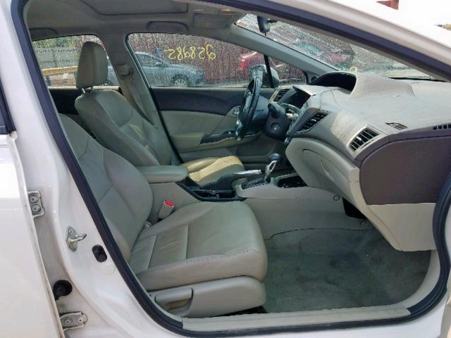 2HGFB2F9XCH500884 - 2012 HONDA CIVIC EXL 白色 照片 5