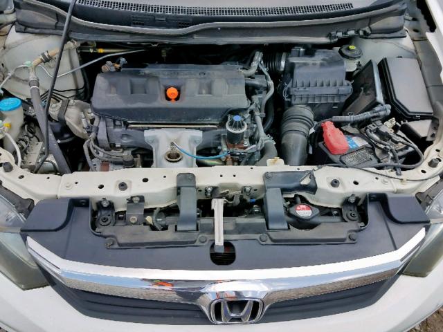 2HGFB2F9XCH500884 - 2012 HONDA CIVIC EXL 白色 照片 7
