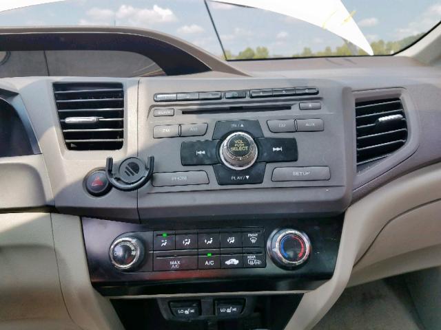 2HGFB2F9XCH500884 - 2012 HONDA CIVIC EXL 白色 照片 9