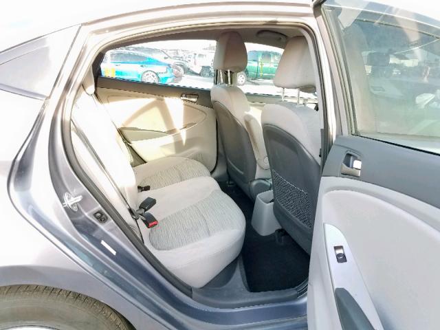 KMHCT4AE1GU094314 - 2016 HYUNDAI ACCENT SE GRAY photo 6