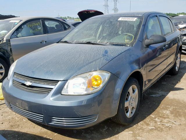 1G1AK52F857538112 - 2005 CHEVROLET COBALT BLUE photo 2