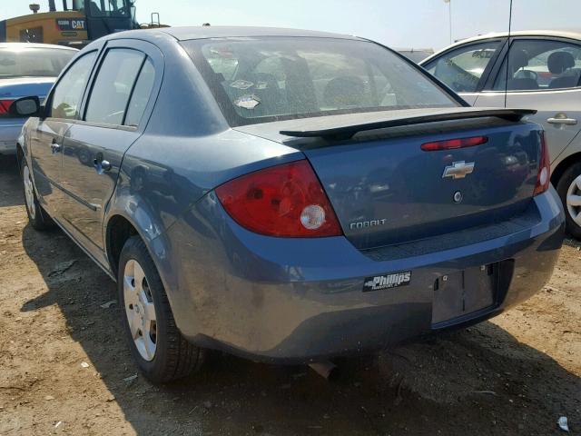 1G1AK52F857538112 - 2005 CHEVROLET COBALT BLUE photo 3