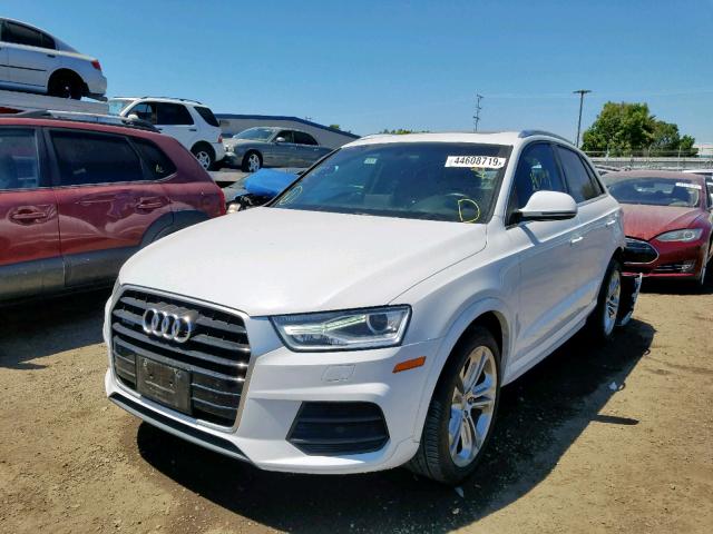 WA1JCCFS4HR011851 - 2017 AUDI Q3 PREMIUM WHITE photo 2