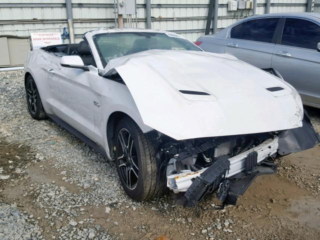 1FATP8FF1K5138578 - 2019 FORD MUSTANG GT WHITE photo 1