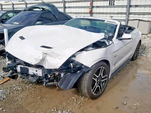 1FATP8FF1K5138578 - 2019 FORD MUSTANG GT WHITE photo 2