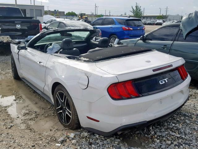 1FATP8FF1K5138578 - 2019 FORD MUSTANG GT WHITE photo 3