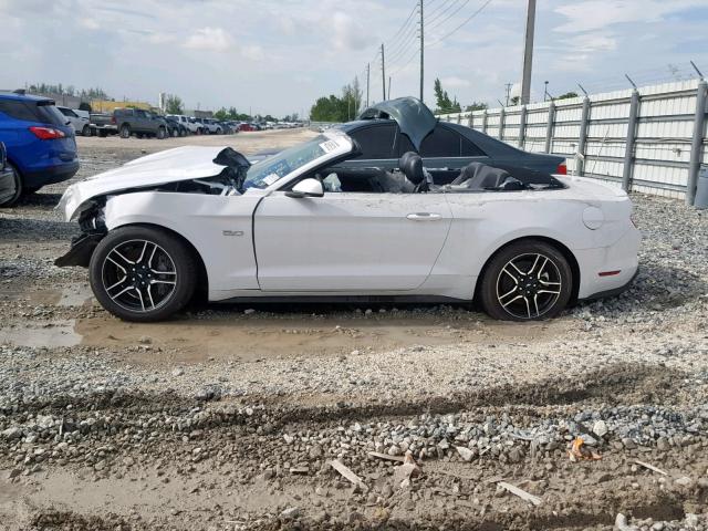 1FATP8FF1K5138578 - 2019 FORD MUSTANG GT WHITE photo 9