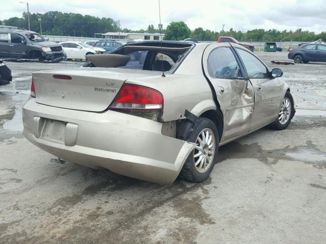 1C3EL46X22N227032 - 2002 CHRYSLER SEBRING LX TAN photo 4