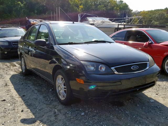 1FAFP34N57W261070 - 2007 FORD FOCUS ZX4 BLACK photo 1