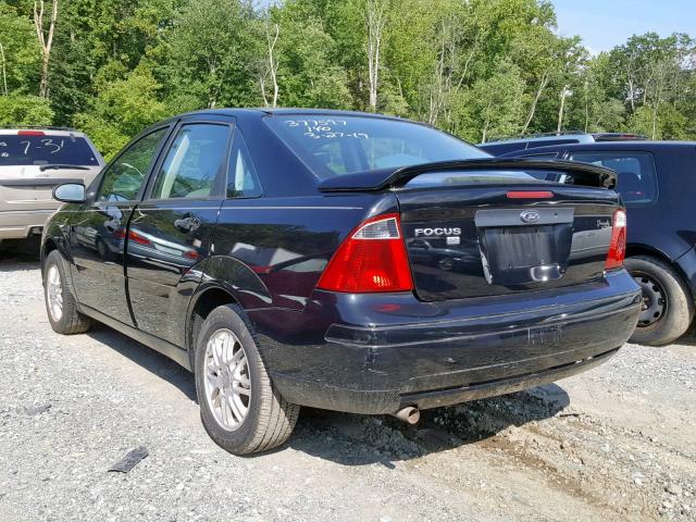 1FAFP34N57W261070 - 2007 FORD FOCUS ZX4 BLACK photo 3