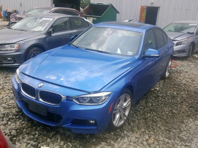 WBA8B7C58HK858360 - 2017 BMW 340 XI BLUE photo 2