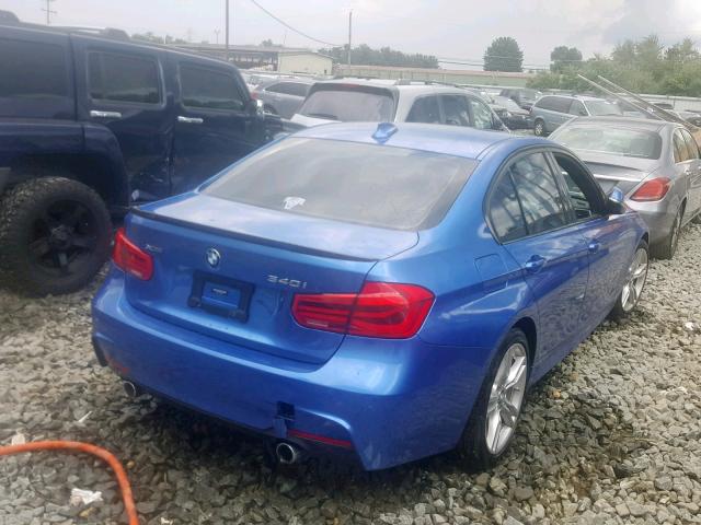 WBA8B7C58HK858360 - 2017 BMW 340 XI BLUE photo 4