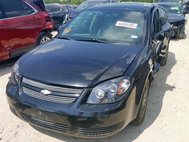 1G1AT58H897107913 - 2009 CHEVROLET COBALT LT BLACK photo 2