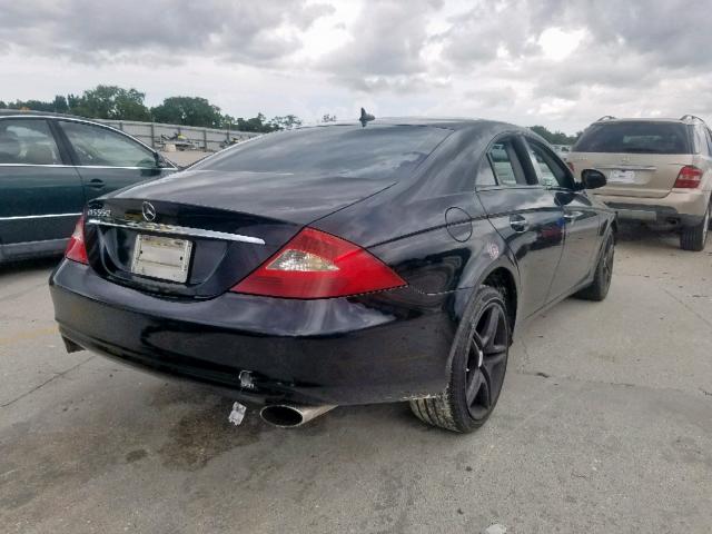 WDDDJ72X78A130368 - 2008 MERCEDES-BENZ CLS 550 BLACK photo 4