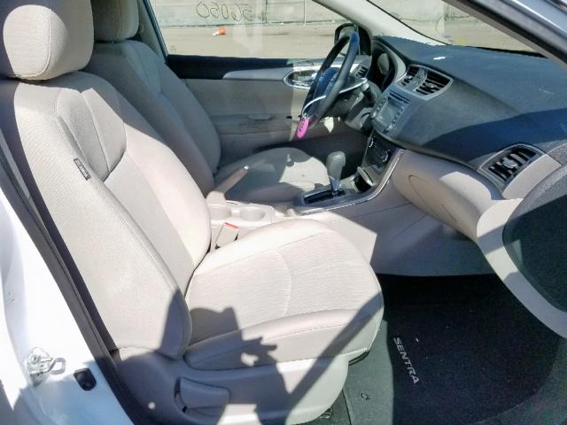 3N1AB7AP1FY234717 - 2015 NISSAN SENTRA S WHITE photo 5