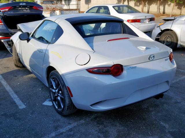 JM1NDAM74J0204681 - 2018 MAZDA MX-5 MIATA WHITE photo 3