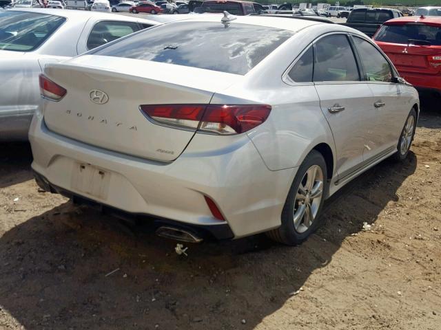 5NPE34AF8JH651260 - 2018 HYUNDAI SONATA SPO SILVER photo 4