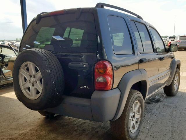 1J4GL48K02W132690 - 2002 JEEP LIBERTY SP BLACK photo 4