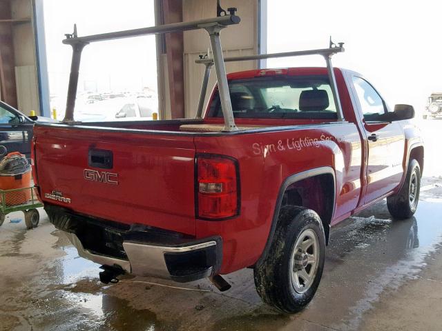 1GTN1TEH0EZ362495 - 2014 GMC SIERRA C15 RED photo 4